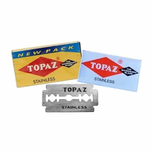 Topaz Premium Double-Edged Safety Razor Blades – Pack Of 50 1