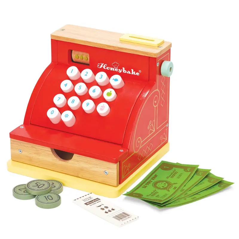 Toy Supermarket Checkout Counter With Cash Drawer 1