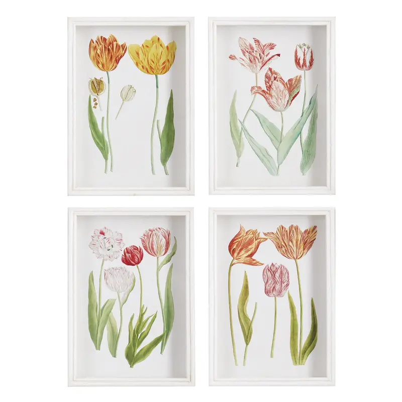 Tulip Floral Art Print Set – 4-Piece 1