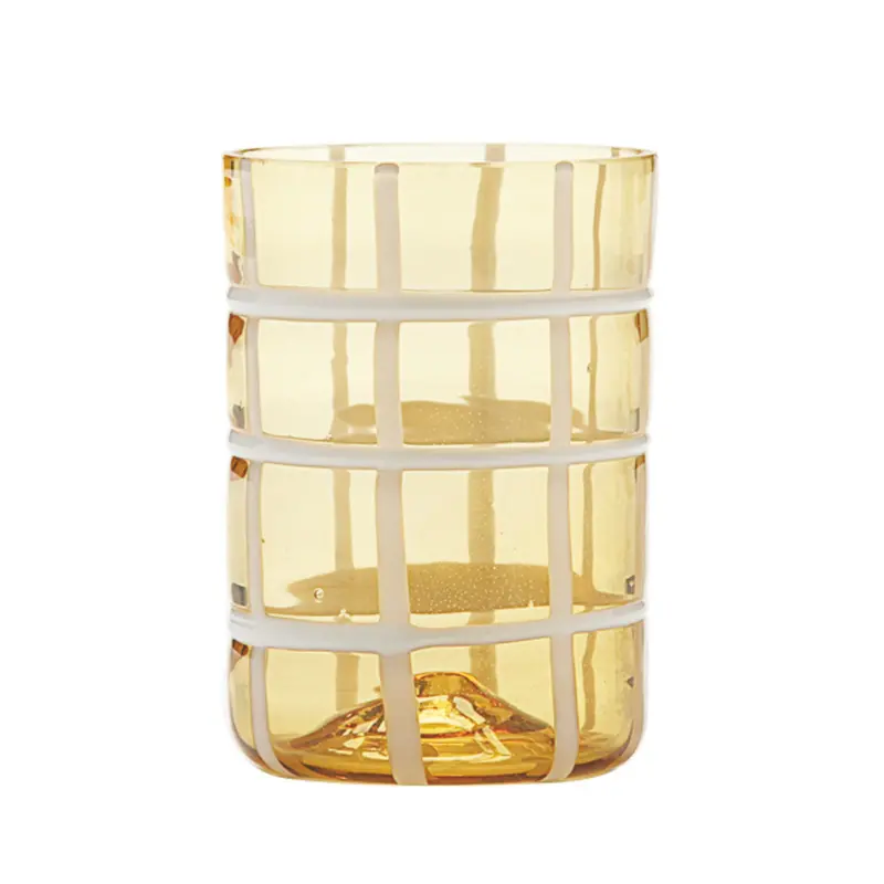 Twiddle Tumblers – Set Of Six, Playful Textured Glass Drinkware 2