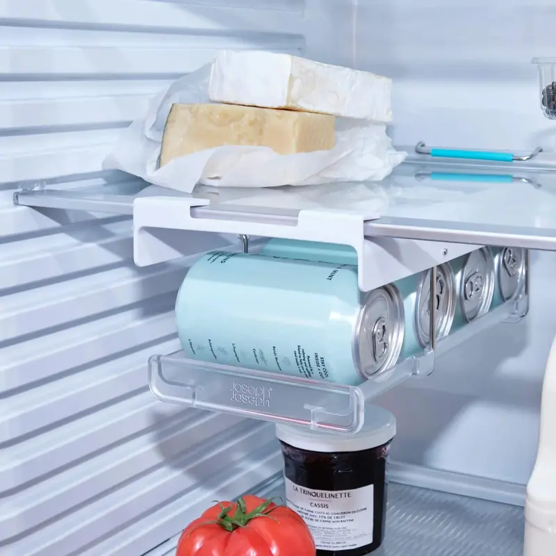 Under-Shelf Collapsible Can Dispenser For Fridge 1