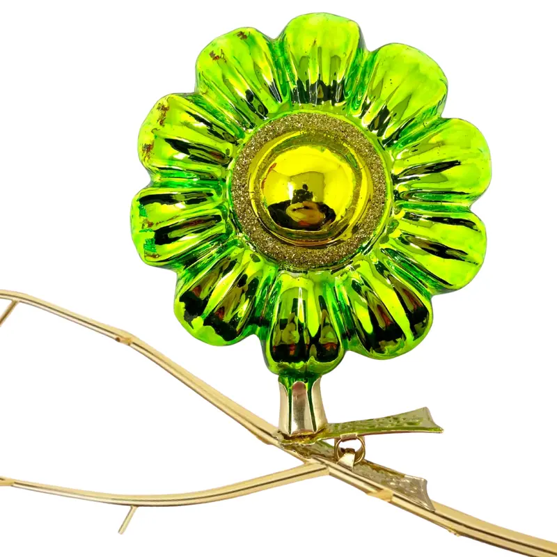 Verde Bohemian Charm Clip-On Glass Ornament 1