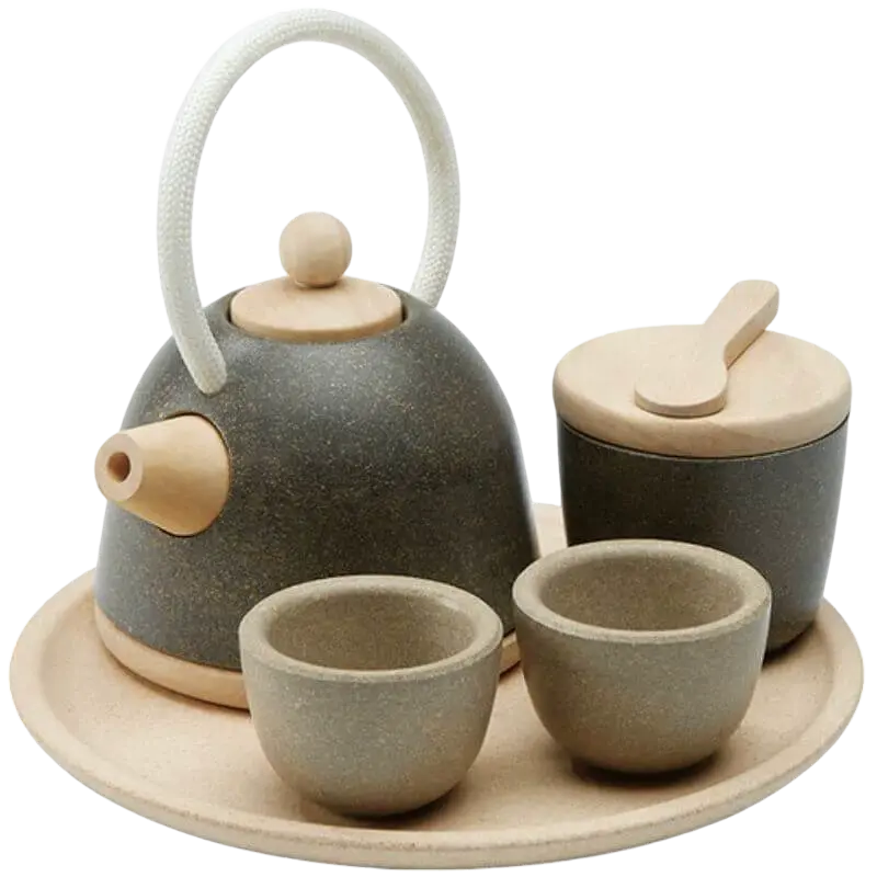 Vintage-Inspired Ceramic Tea Set For Kids 1