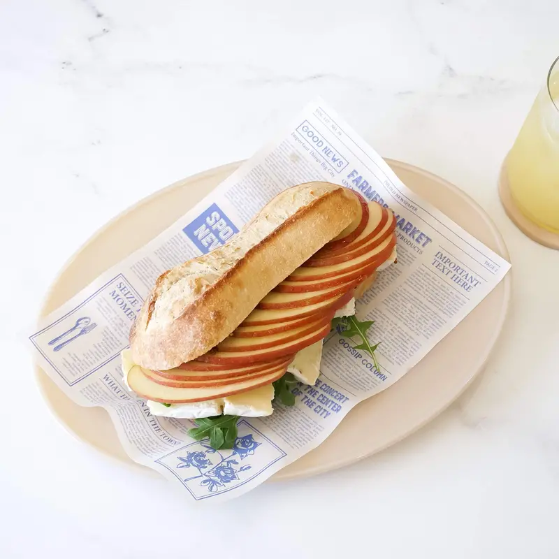 Vintage-Inspired Newsprint Deli Paper – 35 Cm × 25 Cm Format 1