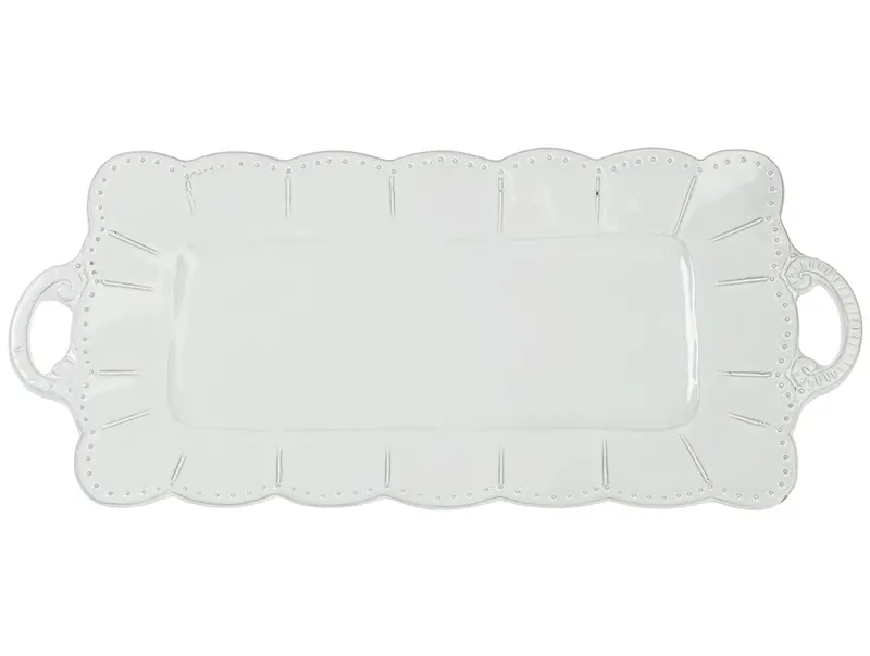 Virginia Casa Italica Rectangular Serving Platter – Sleek Ceramic Tray 1