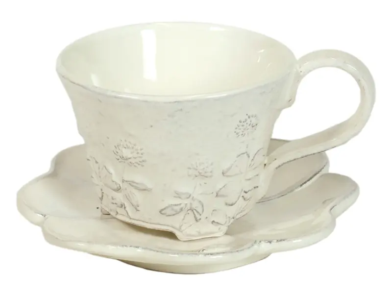 Virginia Casa Prato Bianco Porcelain Tea Cup And Saucer Set 1