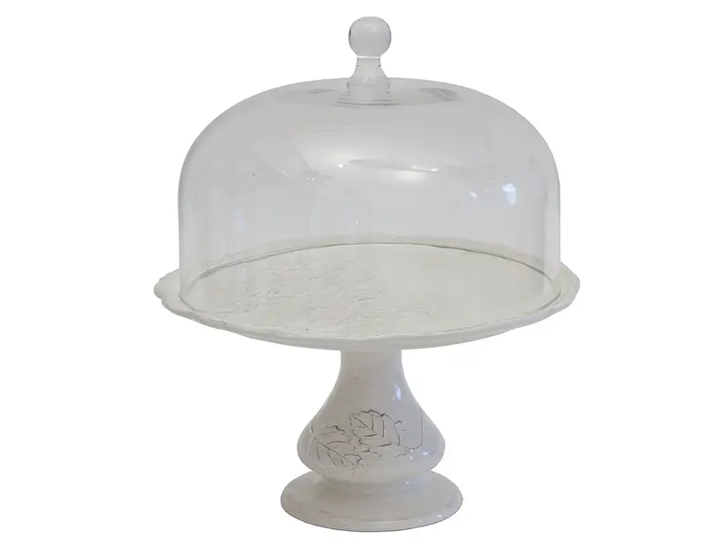 Virginia Casa Romantica Glass-Domed Tiered Cake Stand 1