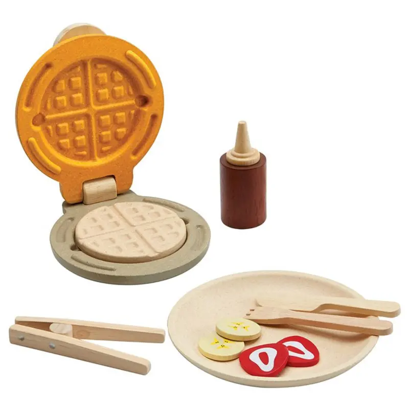 Waffle-Themed Pretend Food Play Set 1