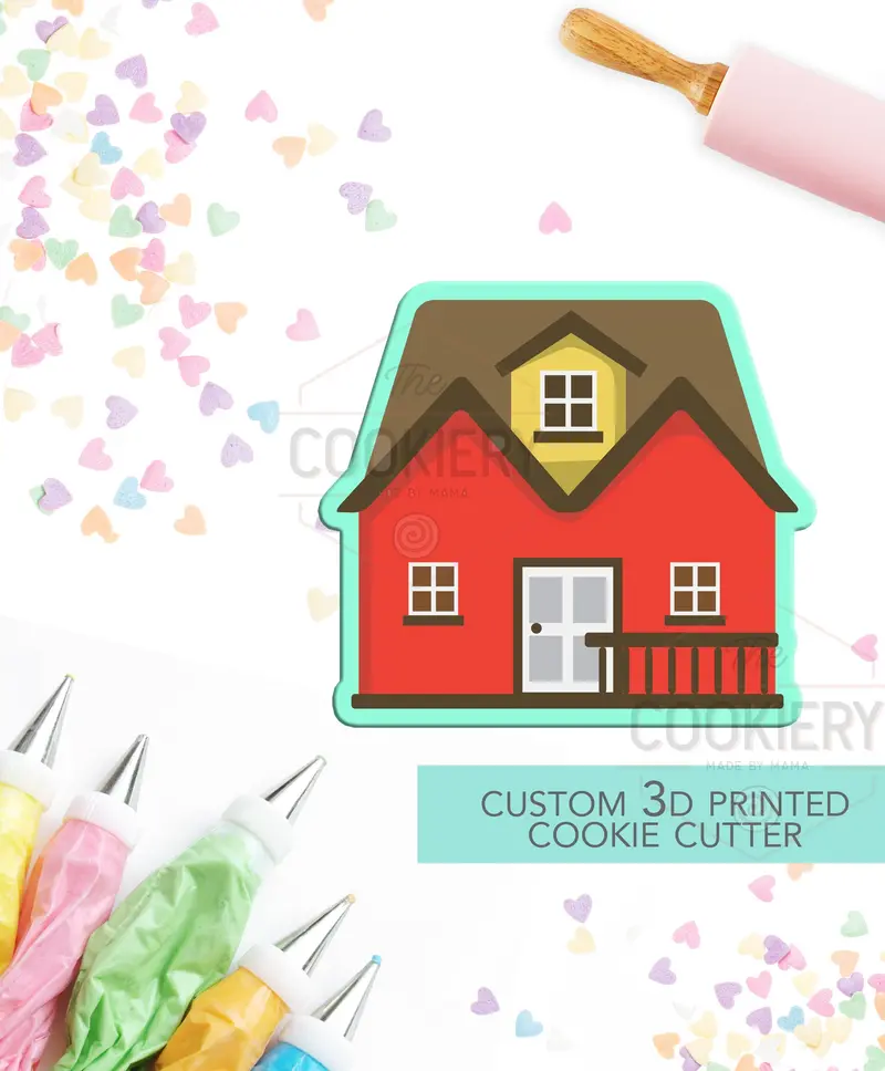 Welcome Home House Cookie Cutter – Classic Front-Door Silhouette 1