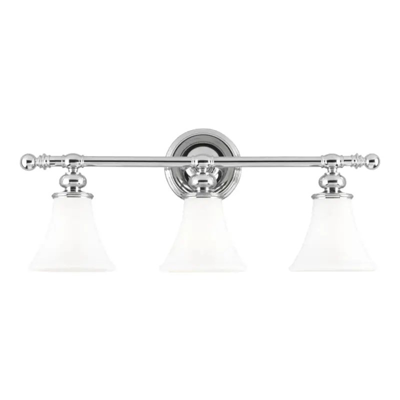 Weston Three-Light Horizontal Bath Bar With Ball Finials 1