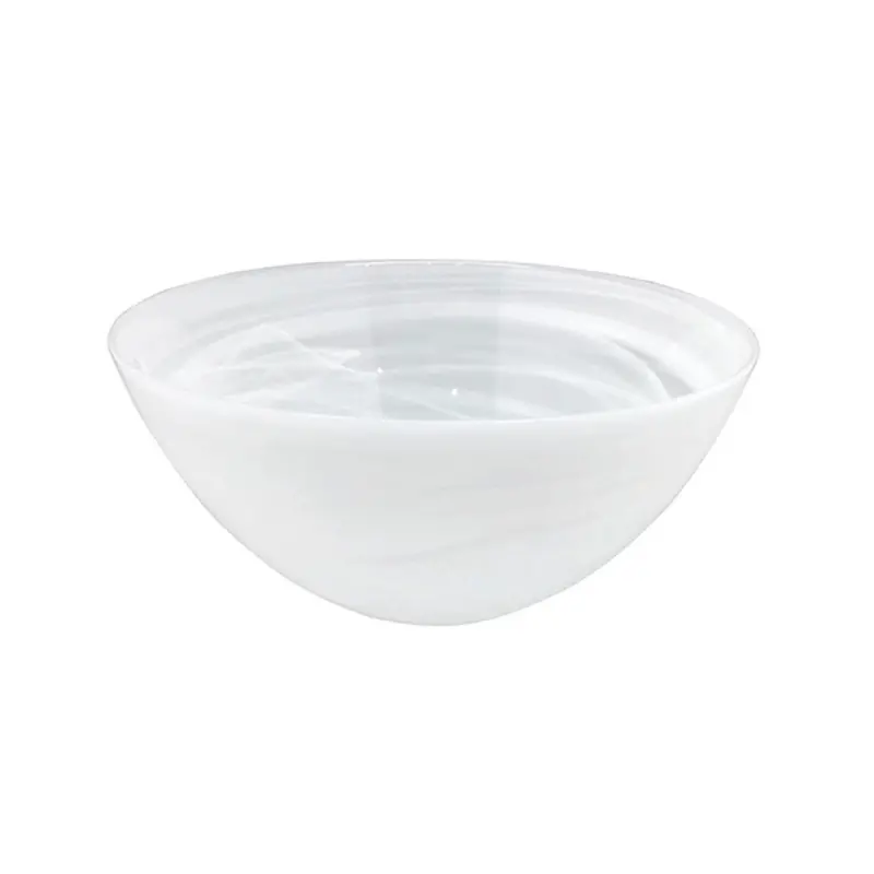 White Alabaster Medium-Sized Serving Bowl 1