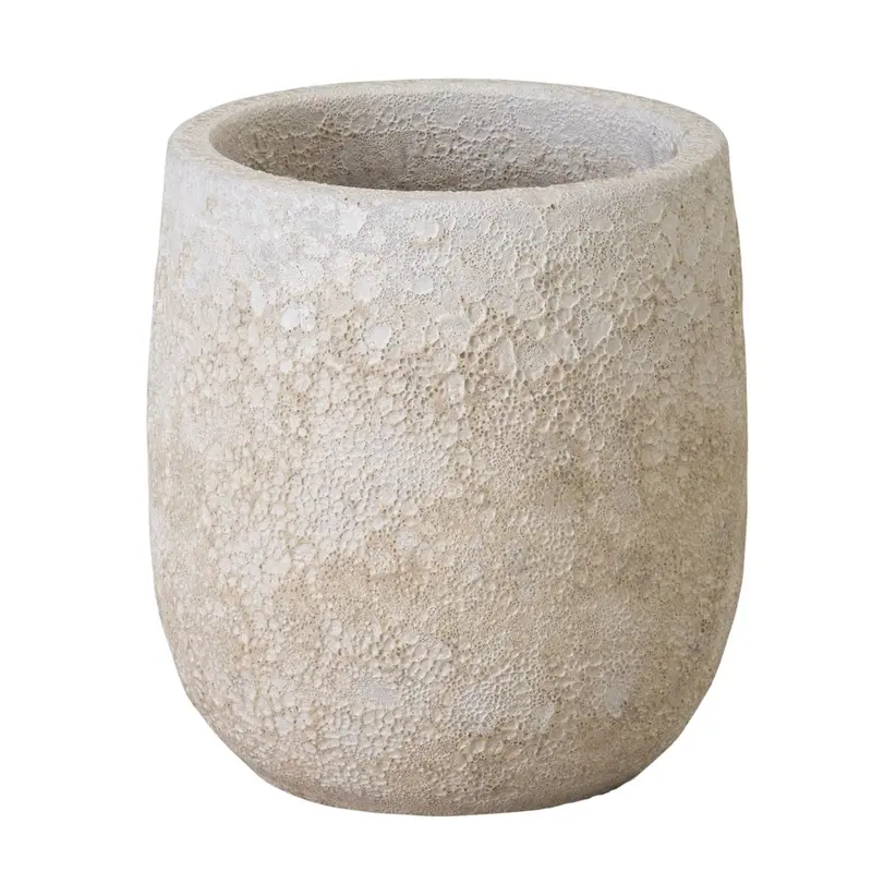 White Reef-Inspired Round Planter 1