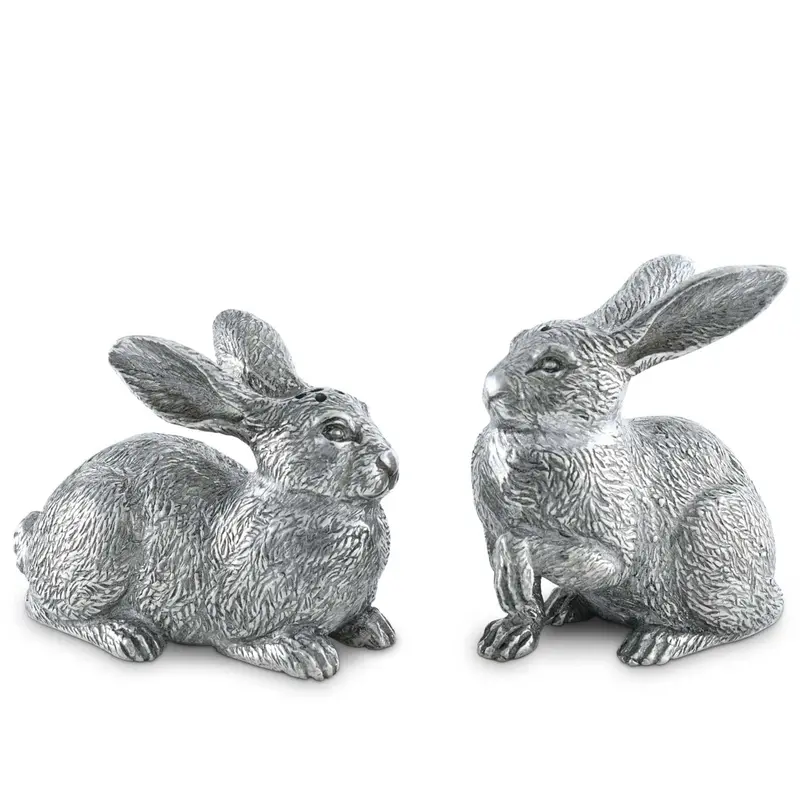 Wild Hare Motif Salt And Pepper Pair 1