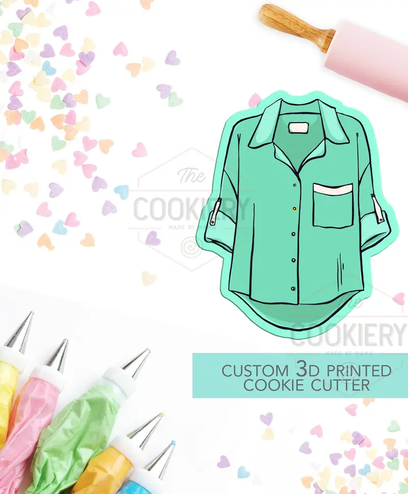 Women’S Blouse Cookie Cutter – Fashion-Forward Apparel Shape – 3D Printed (Tck75117) 1