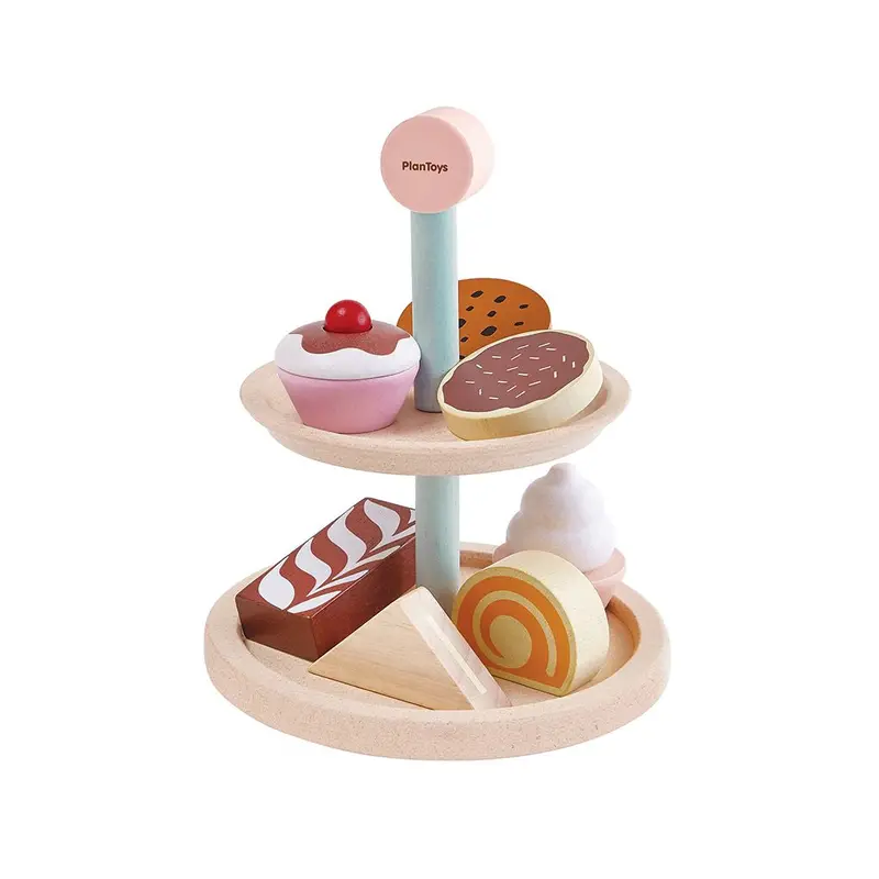 Wooden Bakery Play Stand With Accessories 1