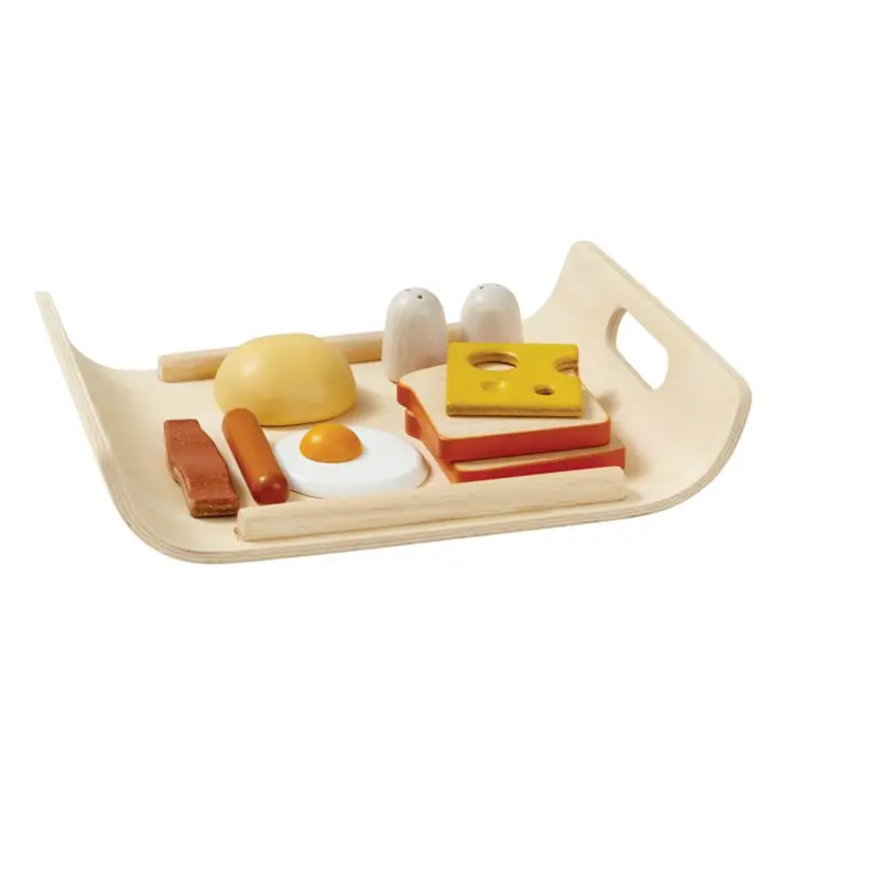 Wooden Breakfast Menu Role-Play Toy 1