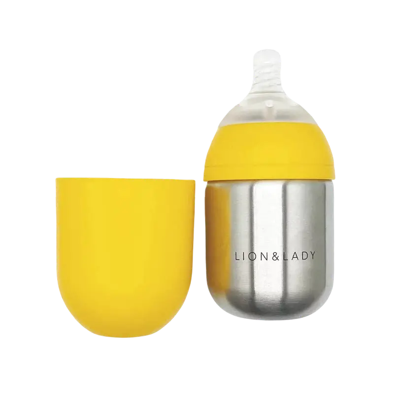 Yellow Baby Bottle – Bpa-Free Feeding Bottle 1