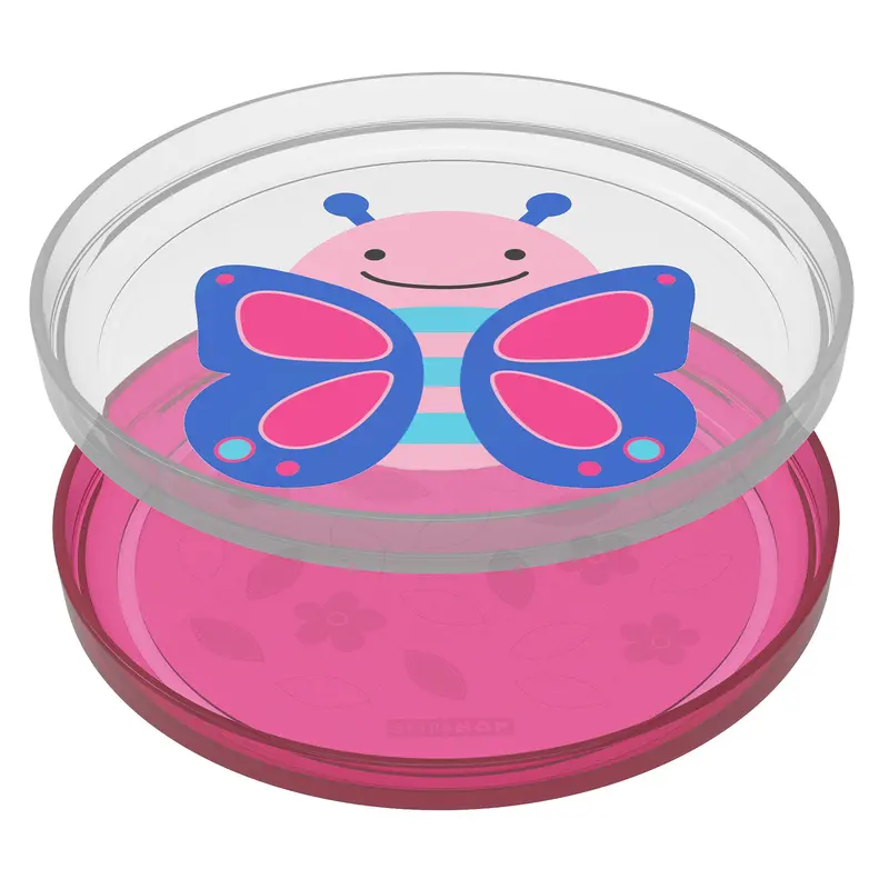 Zoo Blossom Butterfly Non-Slip Smart Serve Plates 1