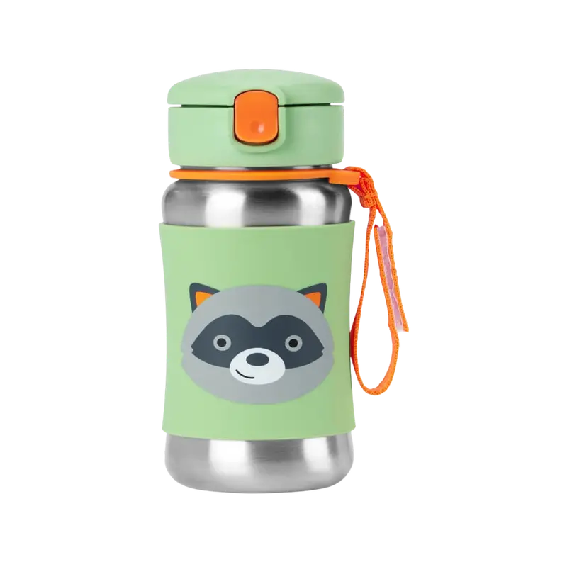 Zoo-Themed Stainless Steel Reusable Straw Bottle 1